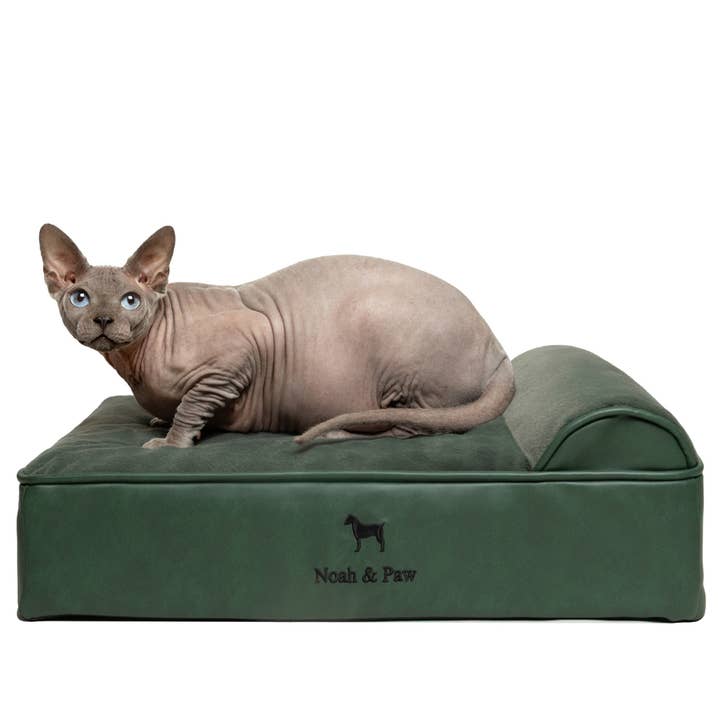 NOAH AND PAW LLC - Wholesale Pet bed – Cat/dog - Faux Leather, Orthopedic Pet Bed, Eggshell Memory Foam, Infused with Cooling Gel, Classic Style14