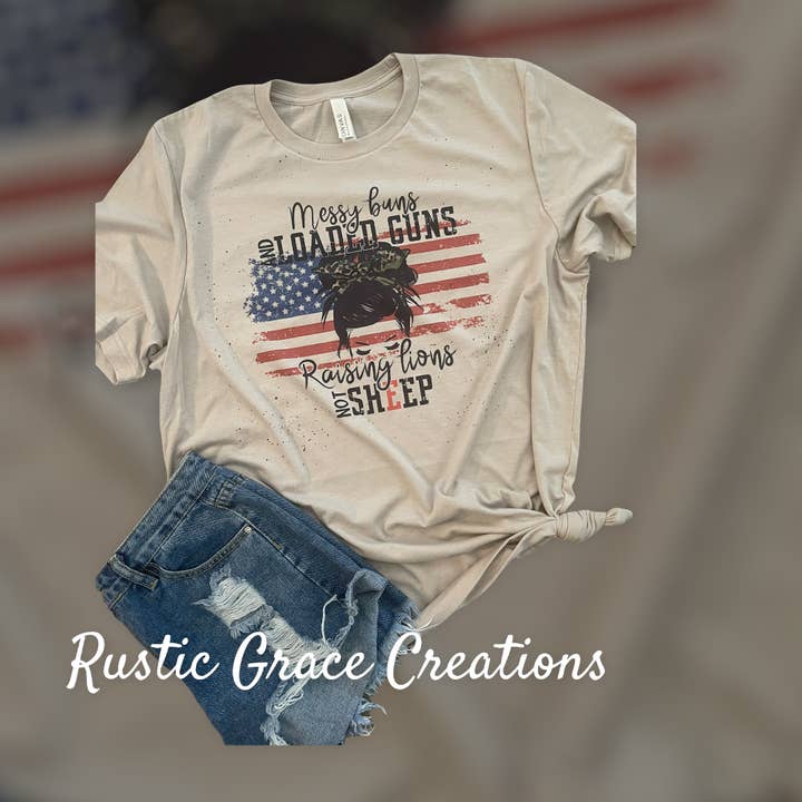 Konservativ tee| USA | nödställda Tee | Bella Canvas |Unisex Tee för wholesale av Rustic Grace Creations