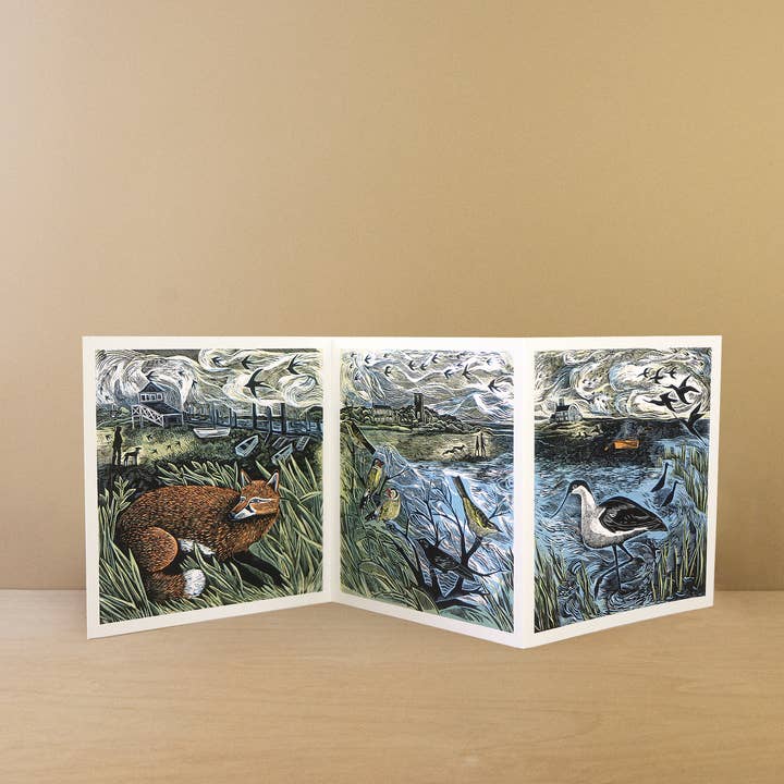 Morston Blakeney Triptych for wholesale by Art Angels