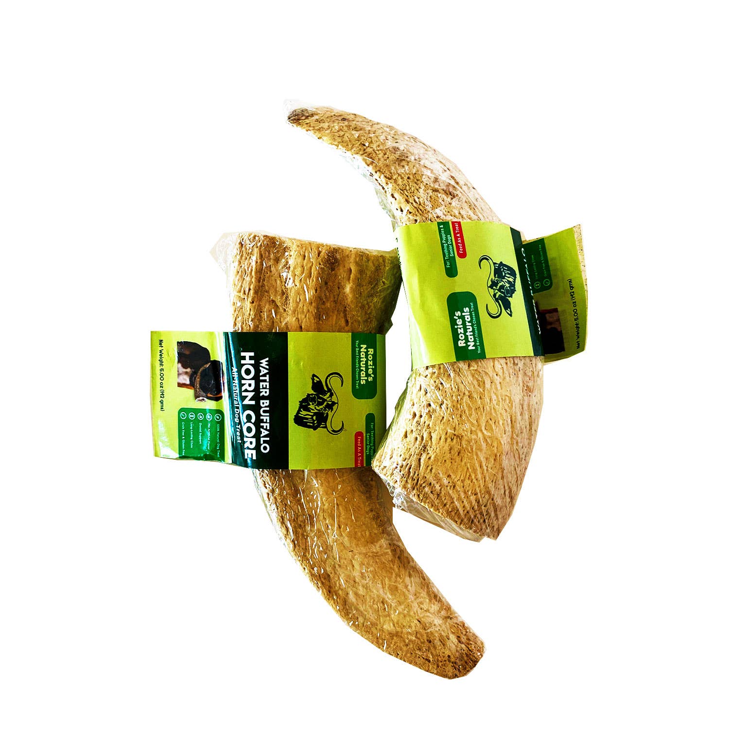 Rozie's Naturals - Wholesale Pet Treats - Dog - WATER BUFFALO HORN CORE - Grain-Free, 100% Natural Chews1