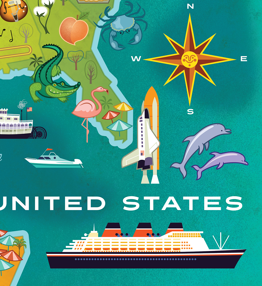 Blue Lobster Puzzles - Wholesale Puzzle - Kids - The United States 100 Pc Puzzle7