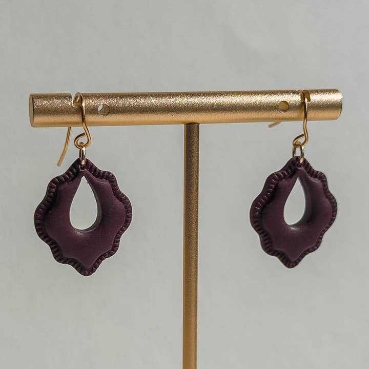 Clay & Fern Co. - Vente Boucles d'oreilles pendantes - Boucles d'oreilles Raya - Marron0