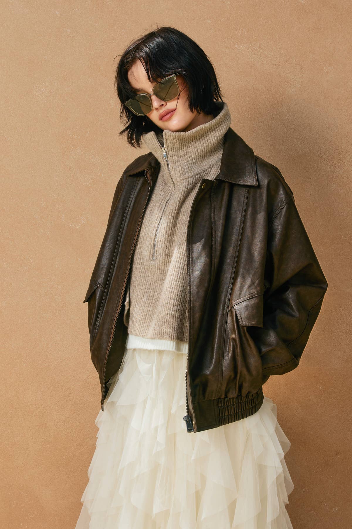 Dress Forum - Vendita all'ingrosso Top in maglia - Donna - Scaldacollo con Cerniera (1)23