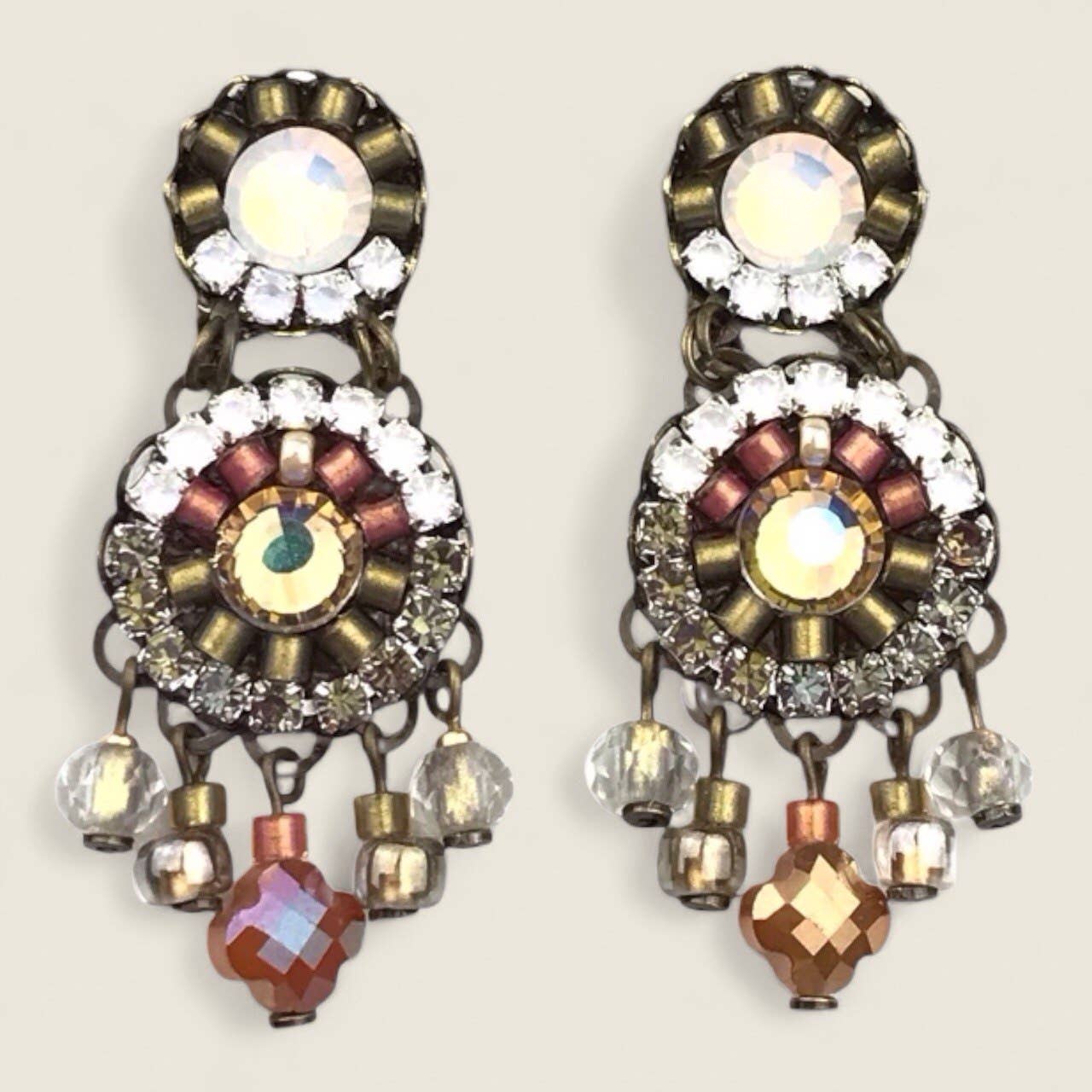 melizijewelry - Vendita all'ingrosso Orecchini pendenti - Orecchini di cristalli Nebula piccoli1