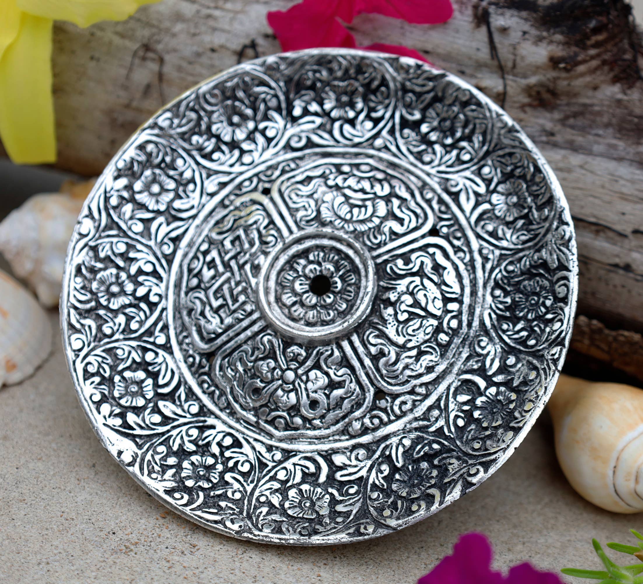 Lungta Imports - Wholesale Incense holder - Incense Burner Holder Made from Recycled Aluminum 3 in 14