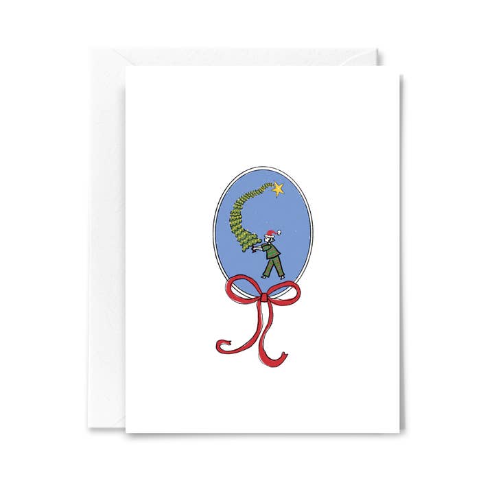 Tiny Christmas Tree Delivery Card for wholesale by Studio Conroy