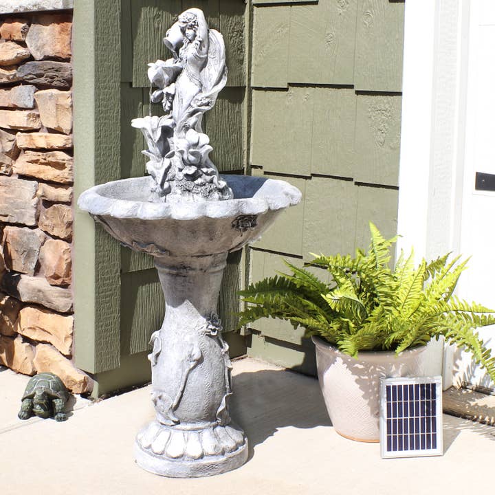 Sunnydaze Decor - Wholesale Outdoor Ornament/Decor - Fairy Flower Solar Water Fountain - 42-Inch