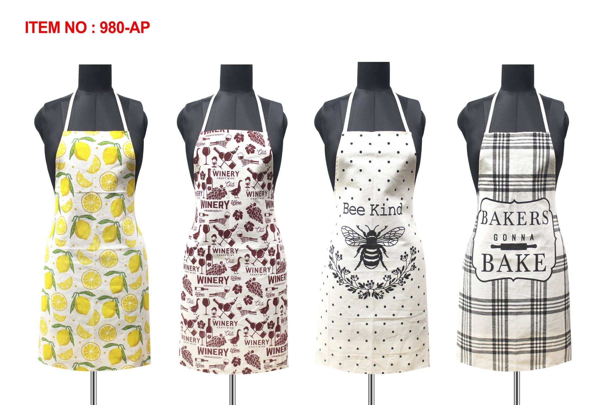 Mabelle Home - Vente Tabliers - Tabliers imprimés 4 saisons en toile kaki1