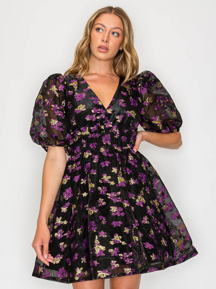 Nyx Petals Short Sleeve Dress for wholesale by Meet me in Santorini