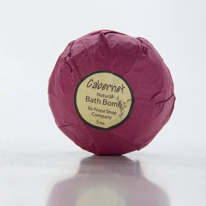 Bath Bomb – Cabernet, 12 Piece Case Pack for wholesale by Napa Soap Company