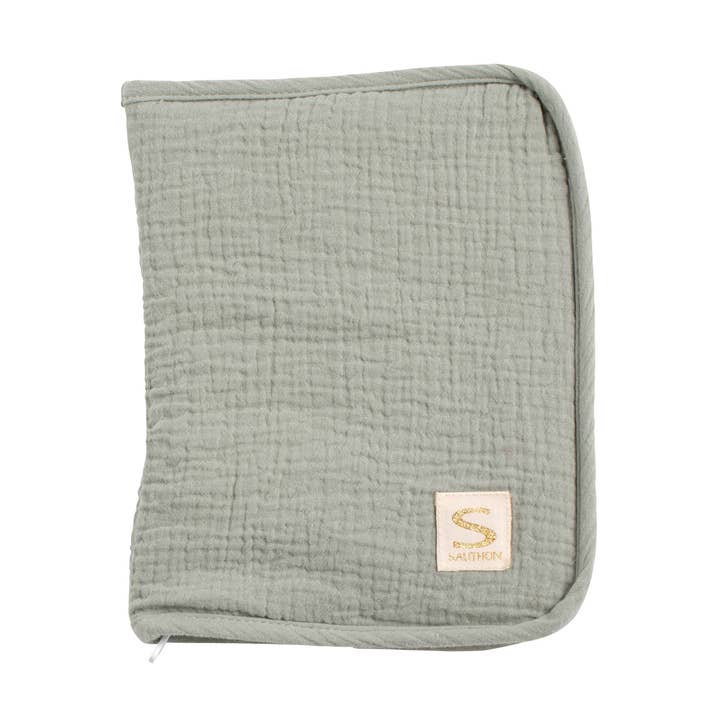 Sundhedsbogomslag i dobbelt bomuldsgasbind - UNI SAUGE for engroshandel hos Sauthon