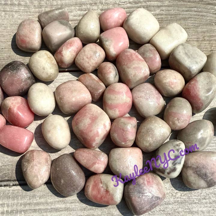 KayleeNYC - Wholesale Spiritual Stone/Crystal - 2 Lbs Natural Pink Opal Tumble Healing Energy2