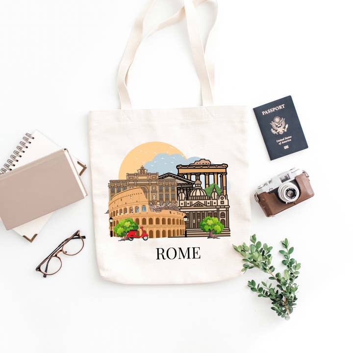 Bolso Tote de Lona Roma para venta al por mayor de simply blessed shy