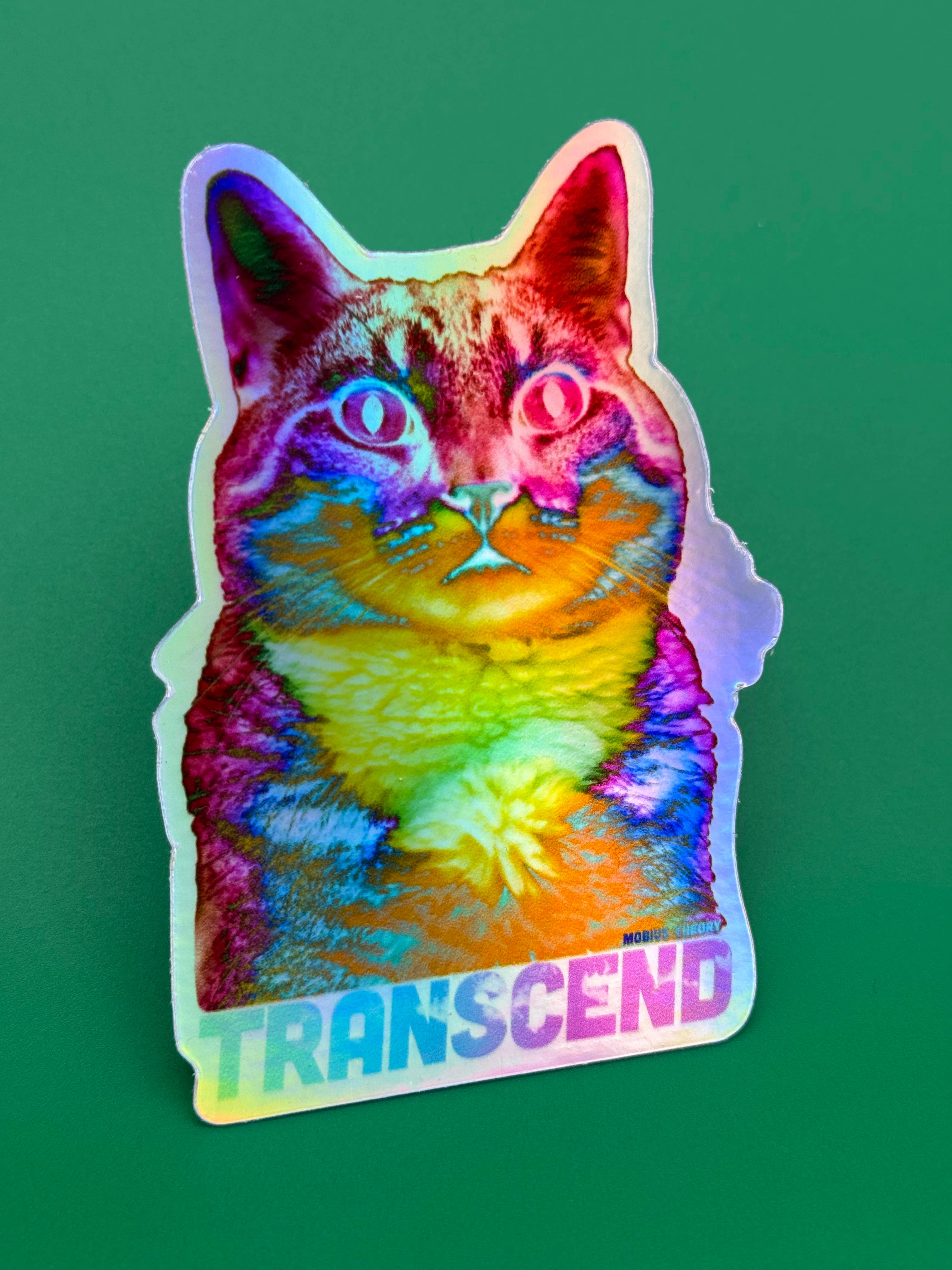 Mobius Theory - Wholesale Sticker - Holographic Psychedelic TRANSCEND 3.5" Die Cut Sticker4