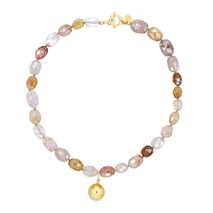 COLAR BUBBIE BOLA RUTILO QUARTZO por atacado de Marjana von Berlepsch