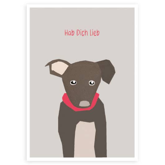 Dog love | Postcard | Love for wholesale by Hey!Cards GmbH & Co. KG
