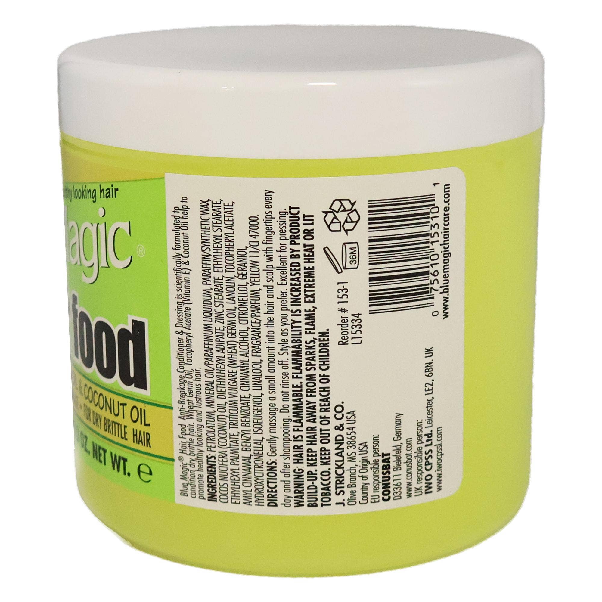 KT Supply - Wholesale Hair Conditioner - Blue Magic Hair Food, Wheat Germ Coconut Oil, 12 Oz.1