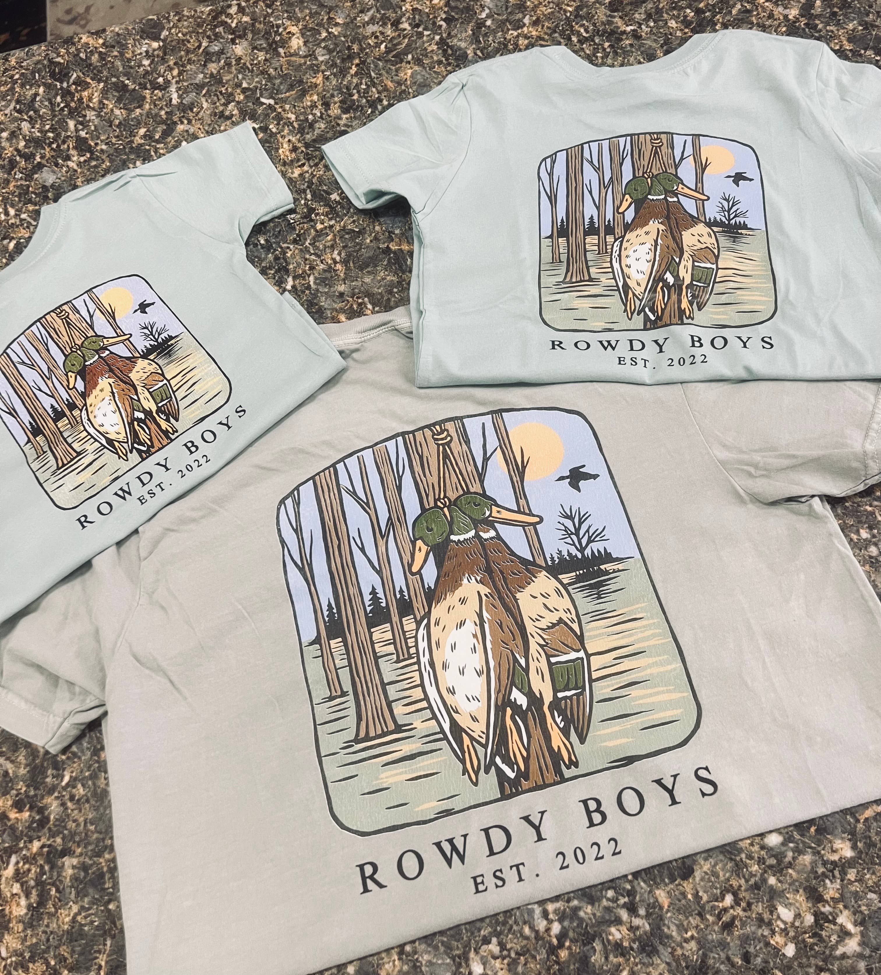 Rowdy Boys - Wholesale Shirt - Kids - Mallard Hunting Youth Tee2