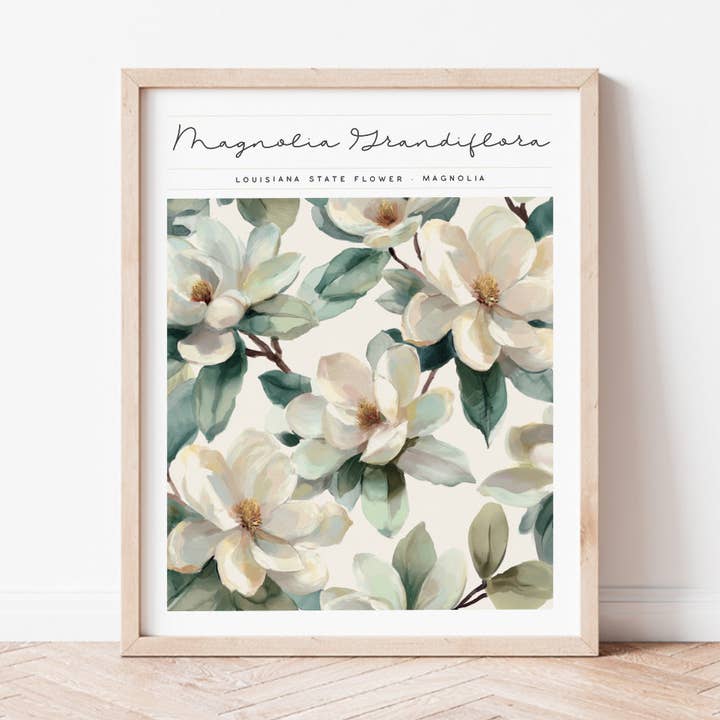Arte del fiore ufficiale dello Stato della Louisiana per la vendita all'ingrosso da parte di Backstory Map Co.