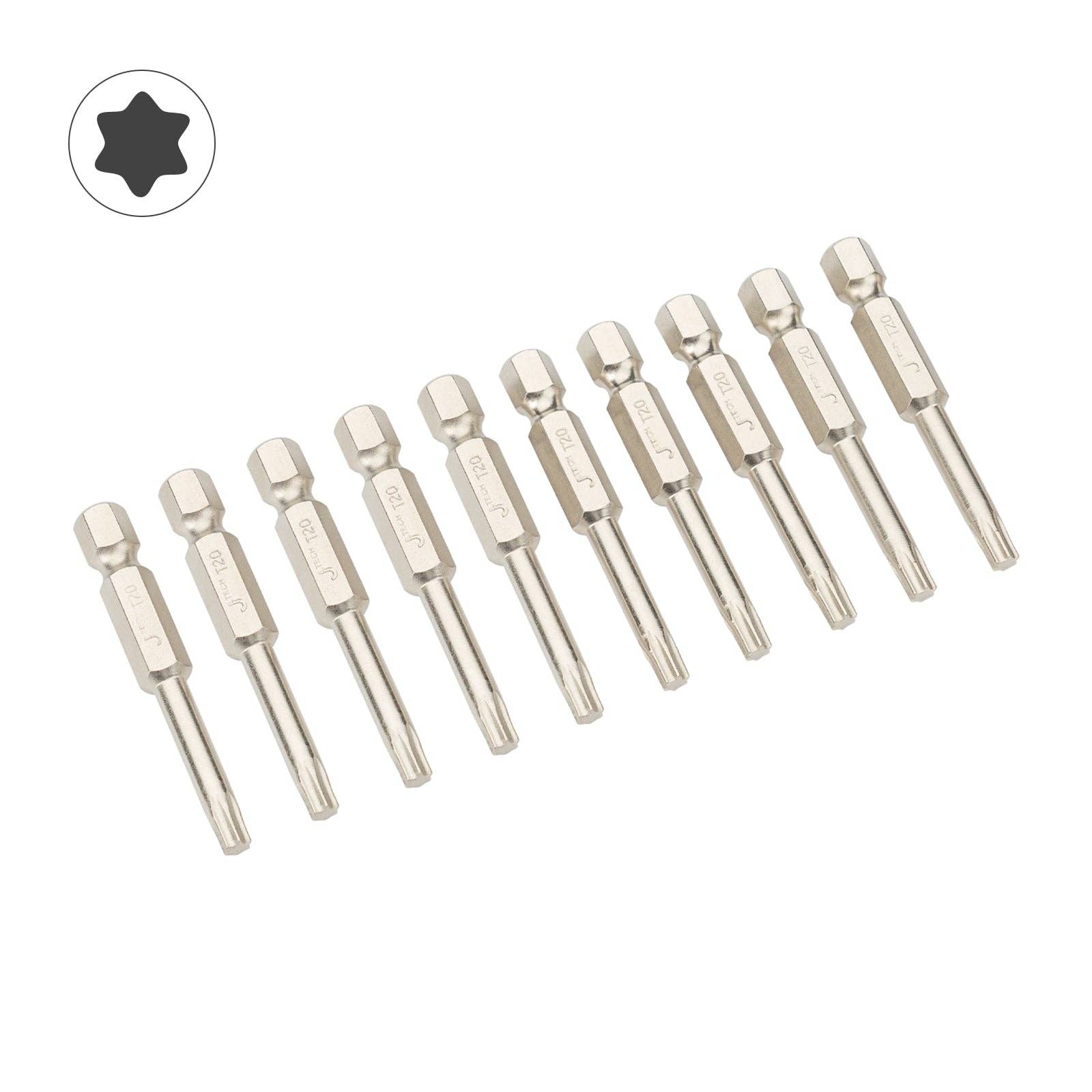Sixale - Wholesale Handy Tool - Jetech 50mm T20 Magnetic Torx Bits, 10PCS0