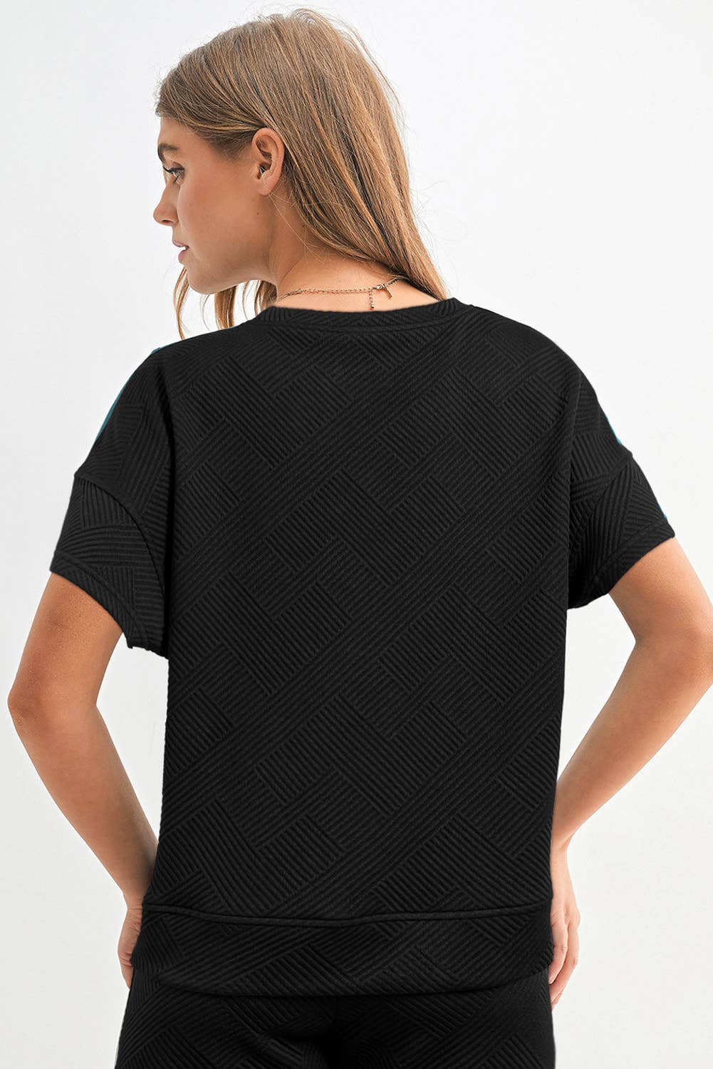 Aapparella - Wholesale Lounge Set - Women's - Women Multi-colored Textured T Shirt and Pants Set | S-2XL48