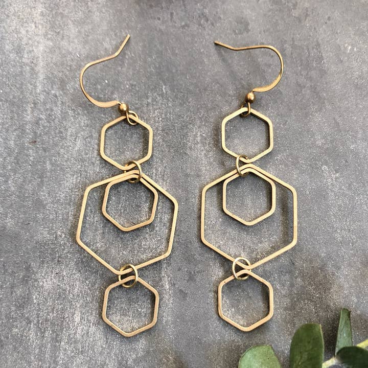 Maury Earrings for wholesale by GeoMetricGem