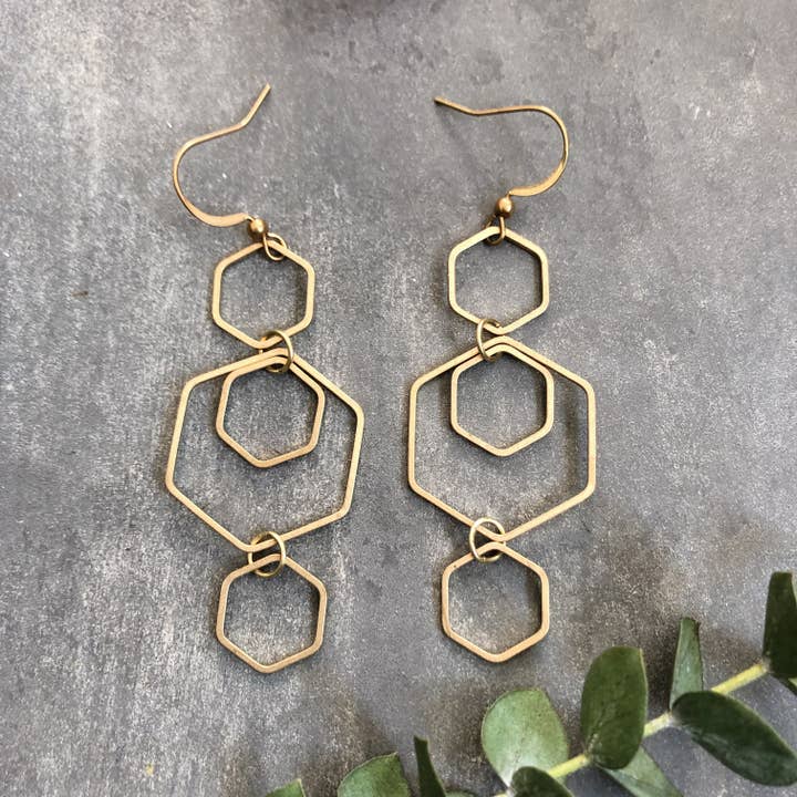 Maury Earrings for wholesale by GeoMetricGem
