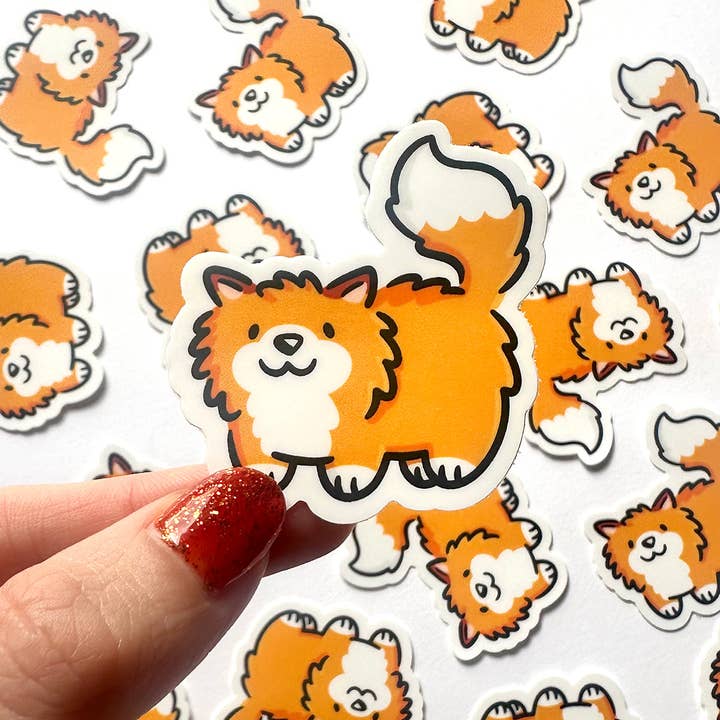Fox Mini Sticker for wholesale by Shop Emily M