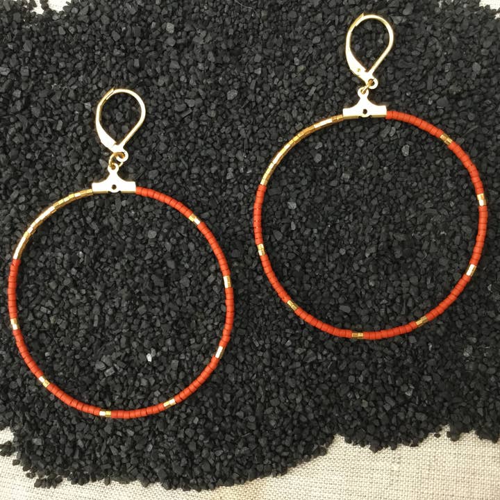 Ayana(Large)-Terra-cotta/Gold for wholesale by Soul Rebel