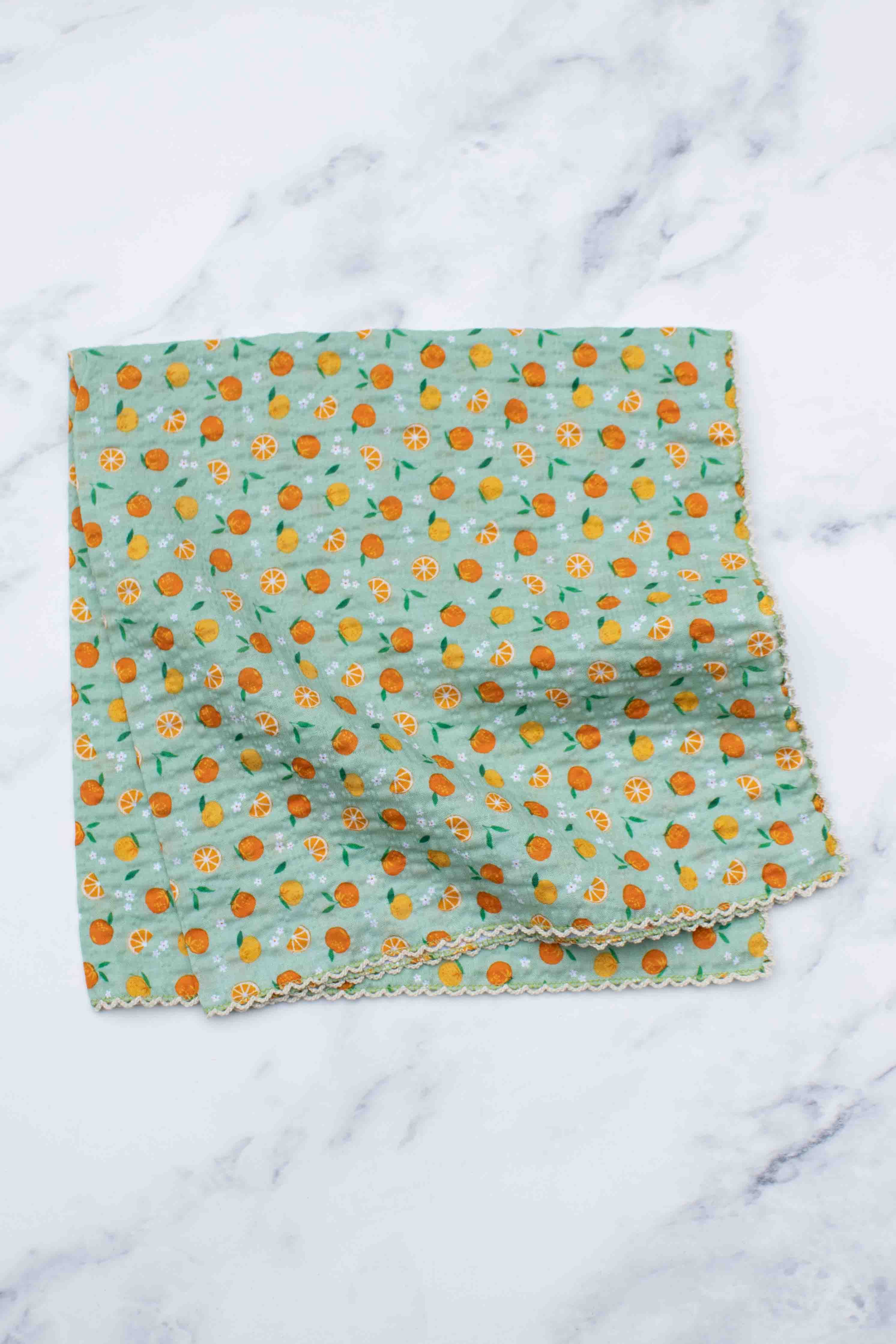 Tiepology – Engroshandel Tørklæde - Dame – Orange Sorbet Bomuldstørklæde2