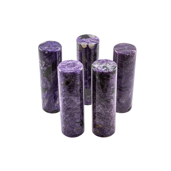 Quasar Gems USA - Wholesale Spiritual Stone/Crystal - Charoite Cylinders Harmonizer
3