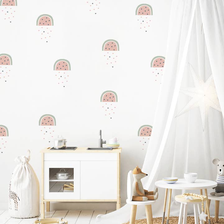 Stickers muraux pastèques juteuses pour la vente par Mica-Mica