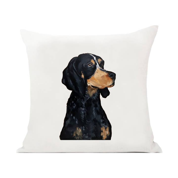 Bluetick Coonhound Pillow for wholesale by Mads Studio & Co.