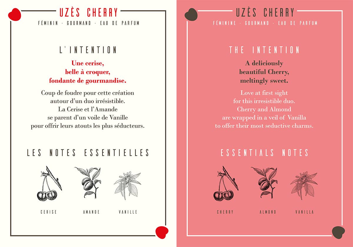 Les Parfums D'Uzège – Engroshandel Parfume/eau de toilette – UZÈS CHERRY prøvesæt2