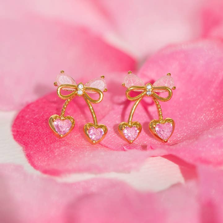 Girls Crew - Wholesale Dangle Earrings - Cherry Pie Earrings6