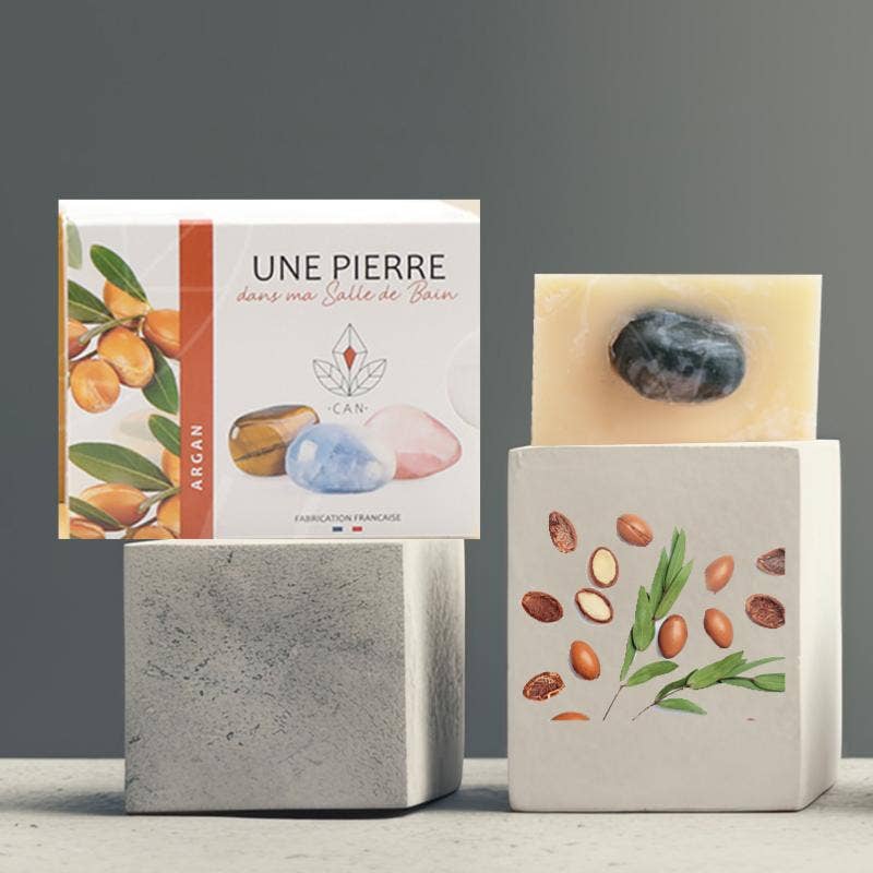 La Boîte à Cailloux - Wholesale Bar Soap - Argan soap natural stone0