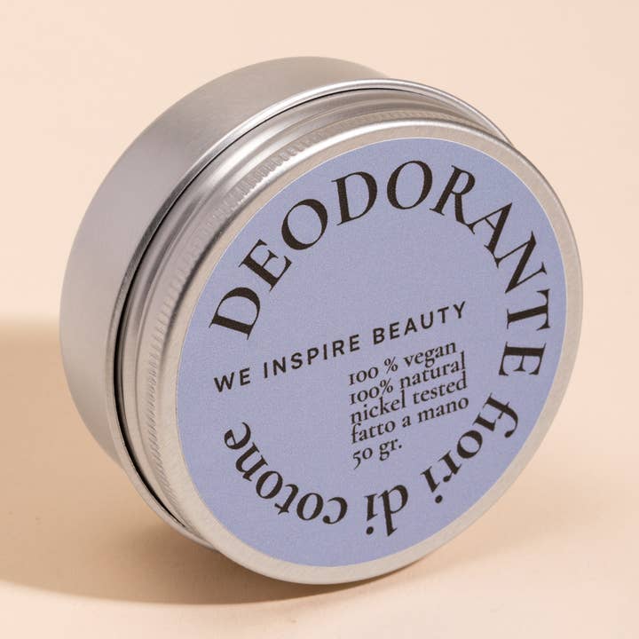 Naturlig deodorant i aluminiumskrukke - Friske blomster af c for engroshandel hos We Inspire Beauty