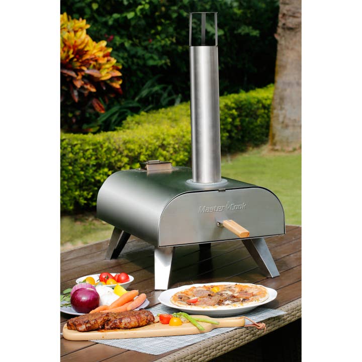 SHINERICH - Wholesale Outdoor Grill Tools - 12" Pellet Pizza Oven Stainless Steel