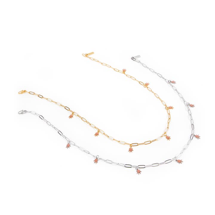 Frankie Smoke - Wholesale Pendant/Charm Necklace - LEAF CHARM NECKLACE1