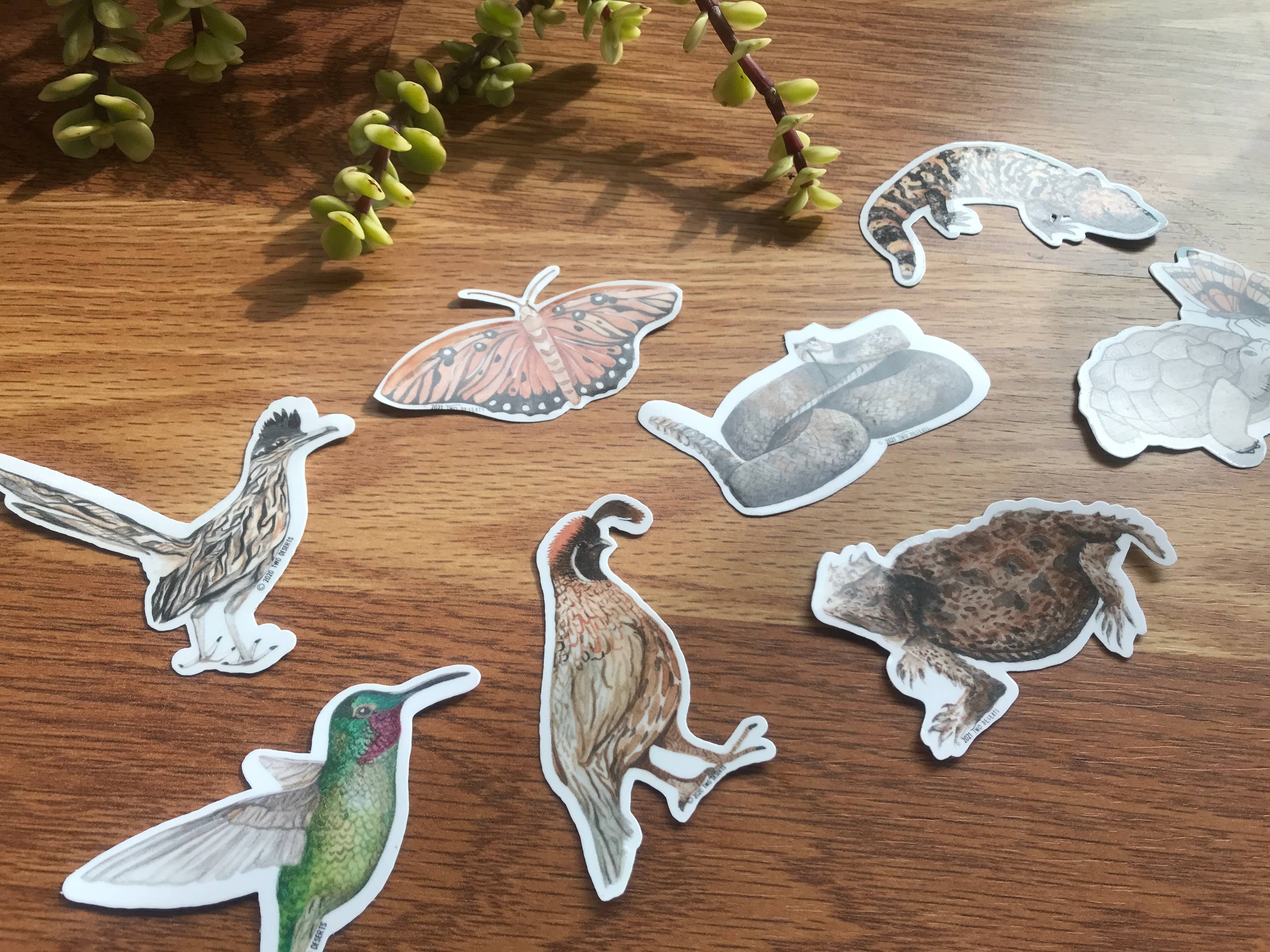 Two Deserts - Wholesale Sticker - Quail Vinyl Sticker2