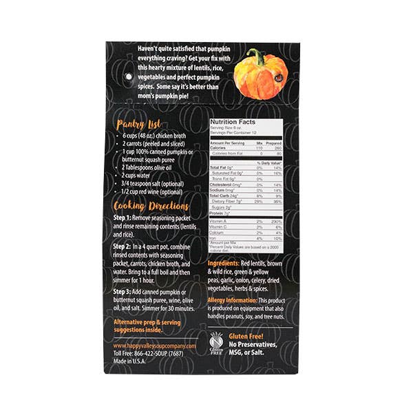 Happy Valley Soup Company - Wholesale Soup - Harvest Lentil Soup1