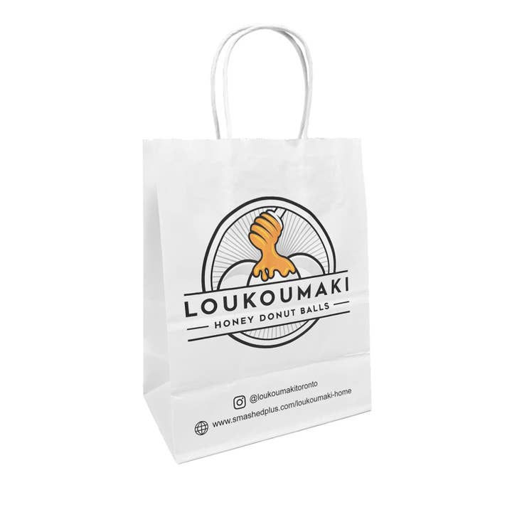 Kis Paper - Wholesale Gift Bag - Custom Print Cub 8x4.75x10.25 White Paper Bags2