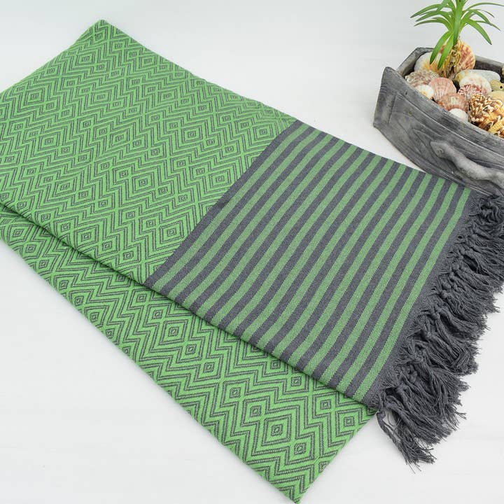 Organic Turkish Towels - Wholesale Throw Blanket - Organic Bedding Blanket, Cozy Beach Blanket #64