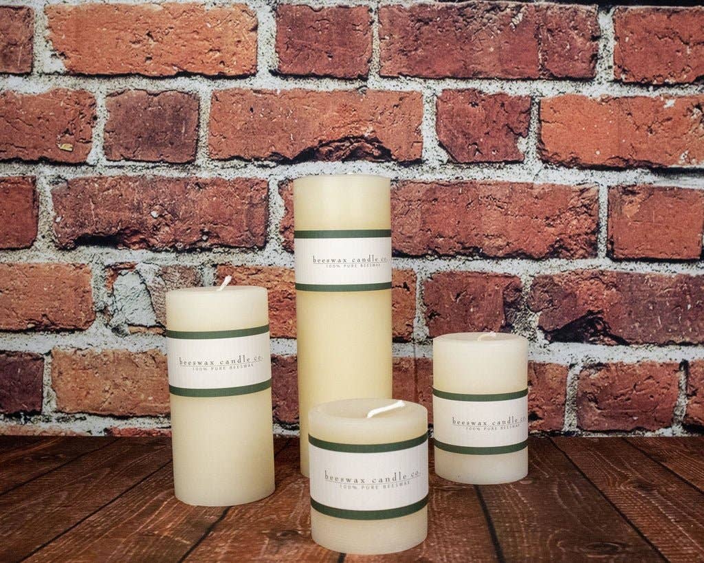 Beelite Candles - Wholesale Pillar Candle - Round 100% Beeswax Pillars9