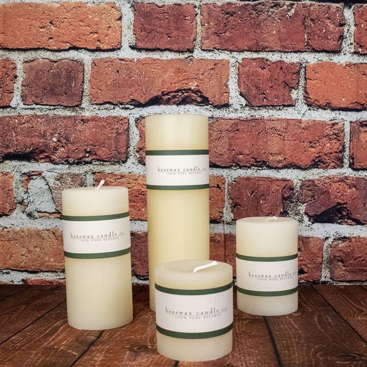 Beelite Candles - Wholesale Pillar Candle - Round 100% Beeswax Pillars9