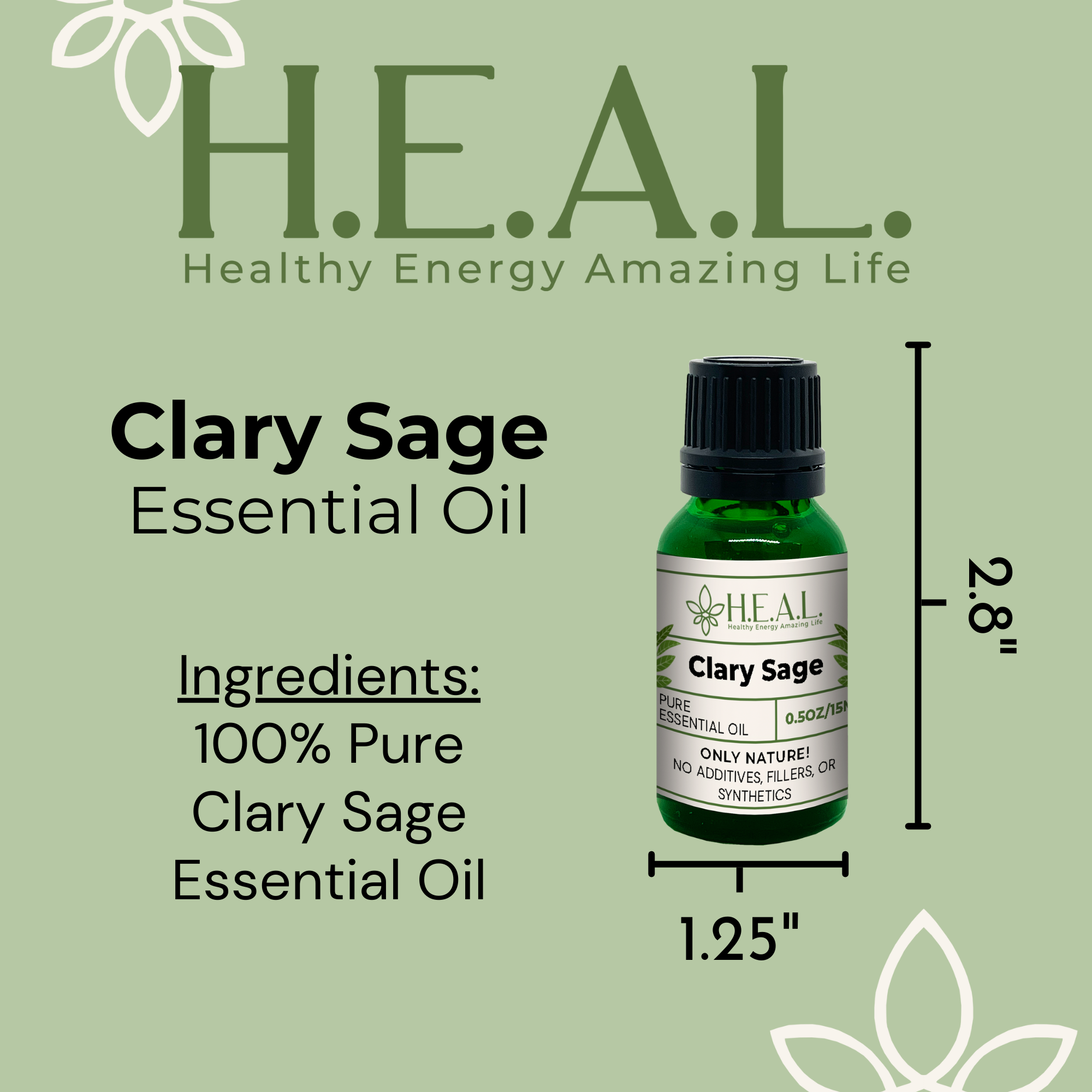 Healthy Energy Amazing Life - Wholesale Essential Oil - H.E.A.L.'s Essential Oils - Clary Sage7