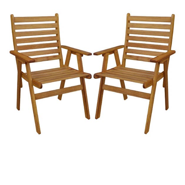 Set of 2 Wooden Armchairs for wholesale by Patio Wise