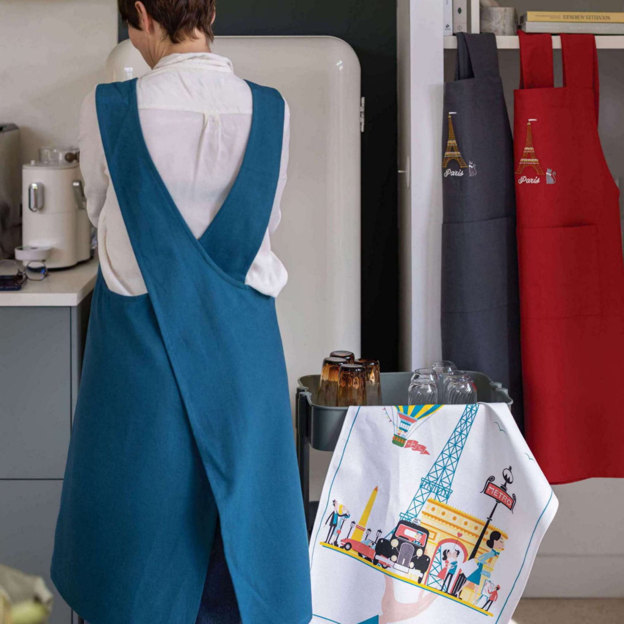 Clémentine Boutique - Wholesale Tea Towel - Paris Plateau Tea Towel0