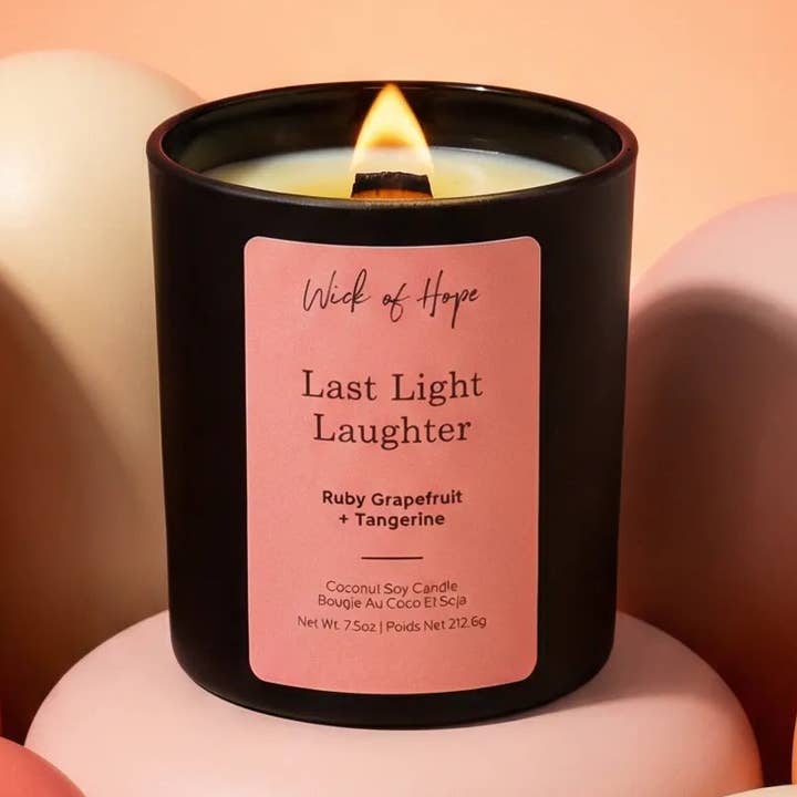 Non-Toxic - Last Light Laughter - Coconut Soy Wax Candle for wholesale by Wick of Hope