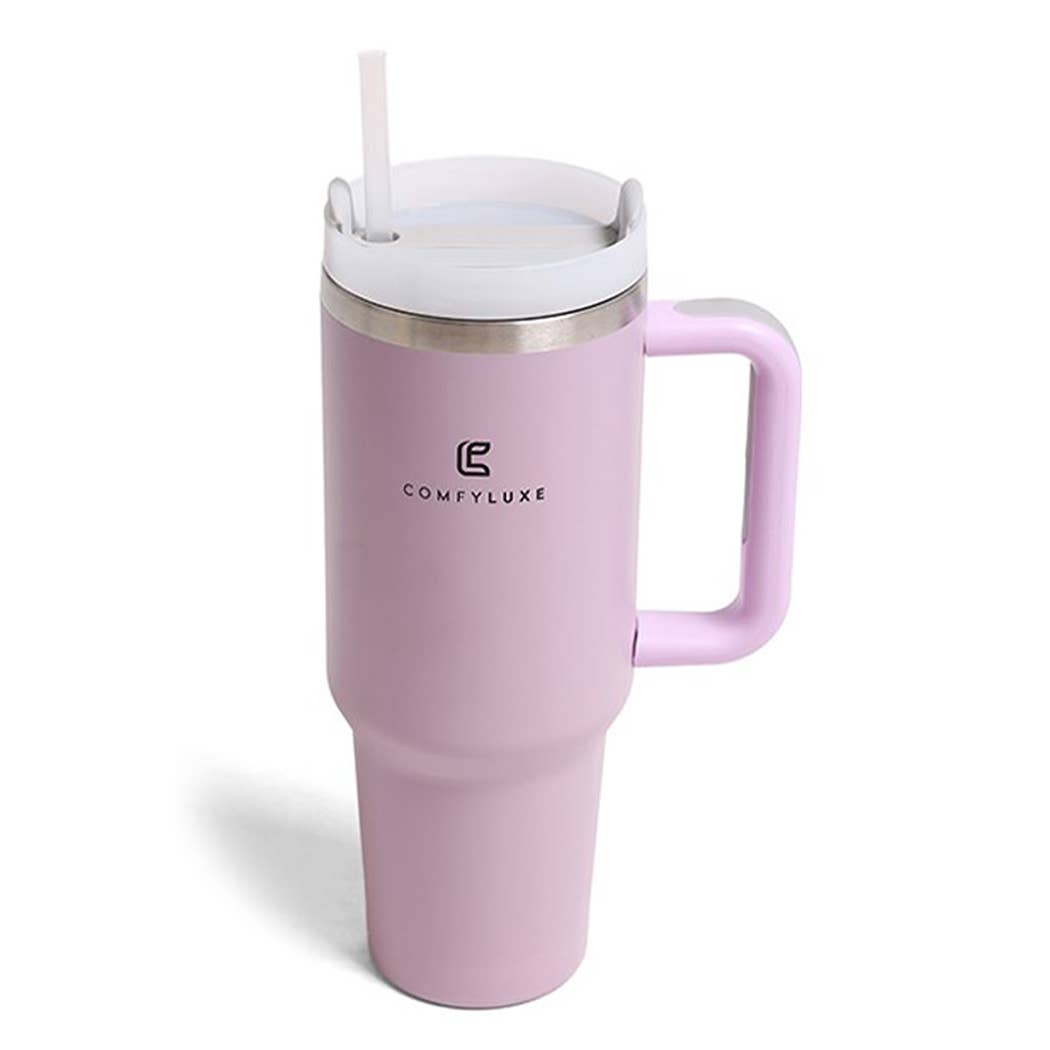 Fashion City - Wholesale Insulated mug/tumbler - Solid Colored 40oz Tumbler with Handle and Straw10